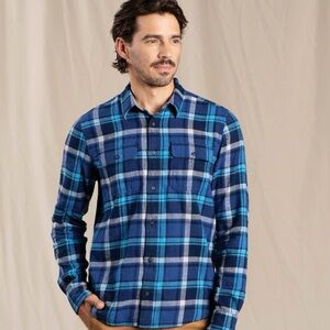 Toad&Co Blue Plaid Button Down Shirt